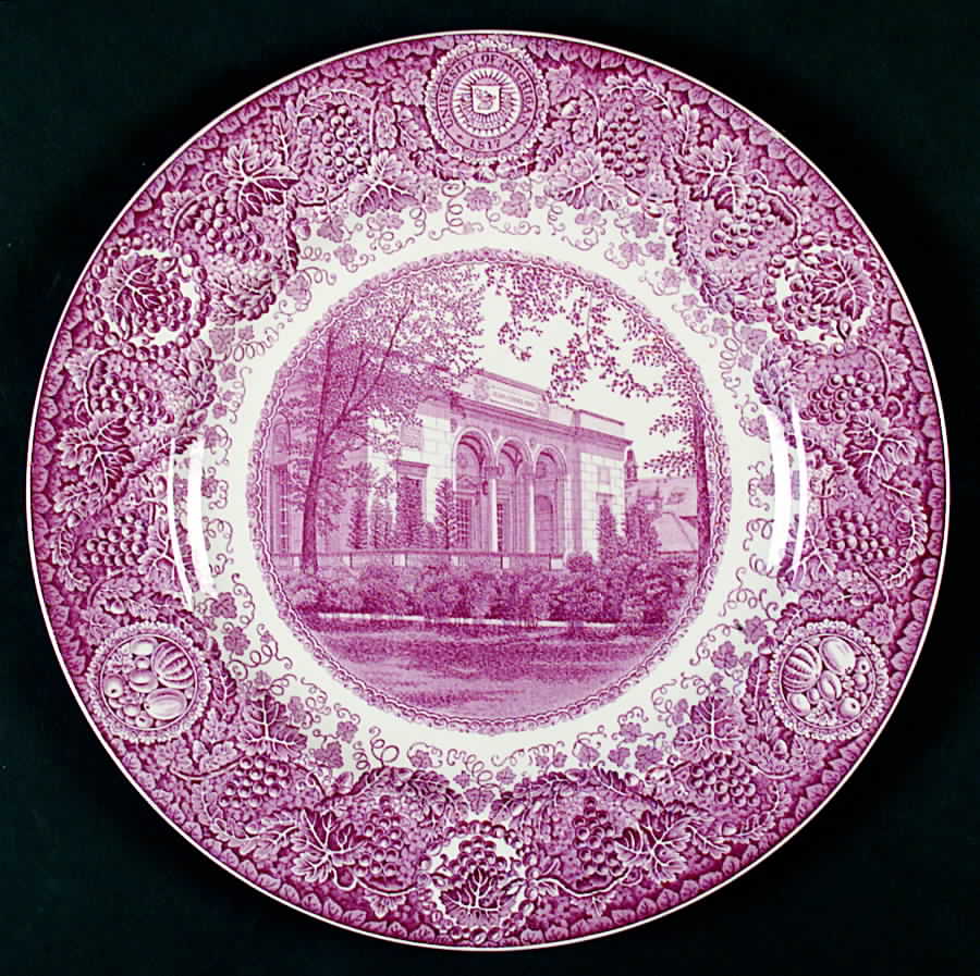 University of Michigan Mulberry Dinner Plate by Wedgwood-1