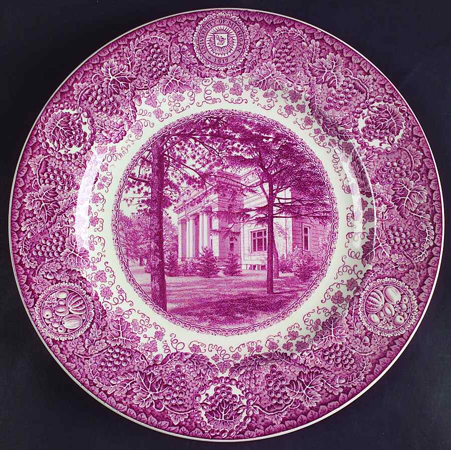 University of Michigan Mulberry Dinner Plate by Wedgwood-1
