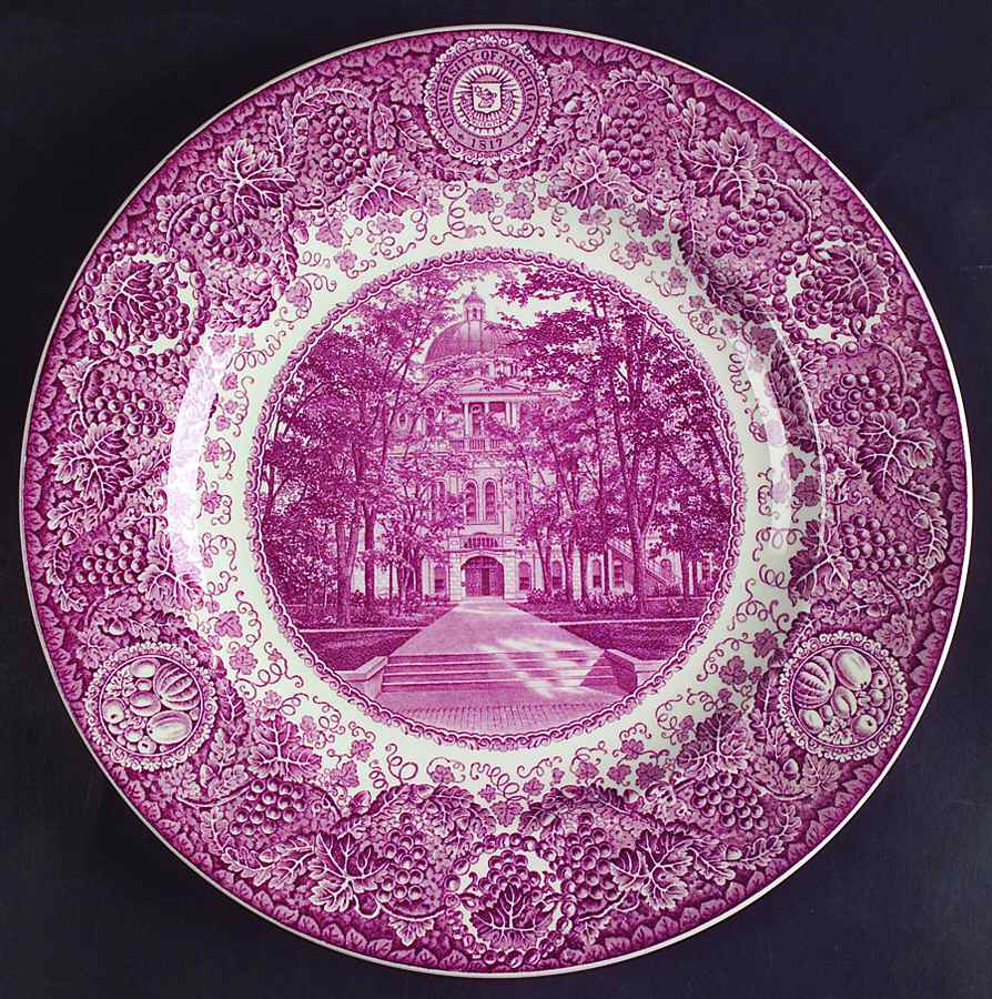 University of Michigan Mulberry Dinner Plate by Wedgwood-1