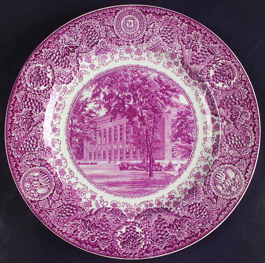 University of Michigan Mulberry Dinner Plate by Wedgwood-1