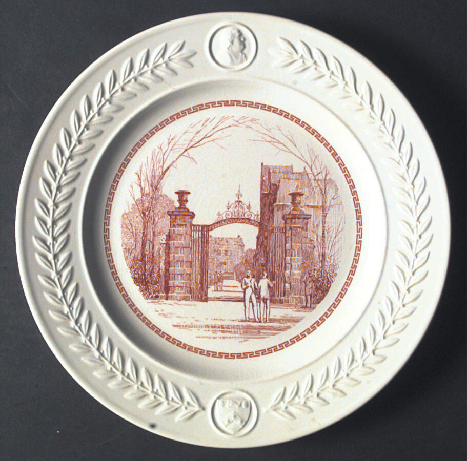 University of Pennsylvania Pink Dinner Plate by Wedgwood-1