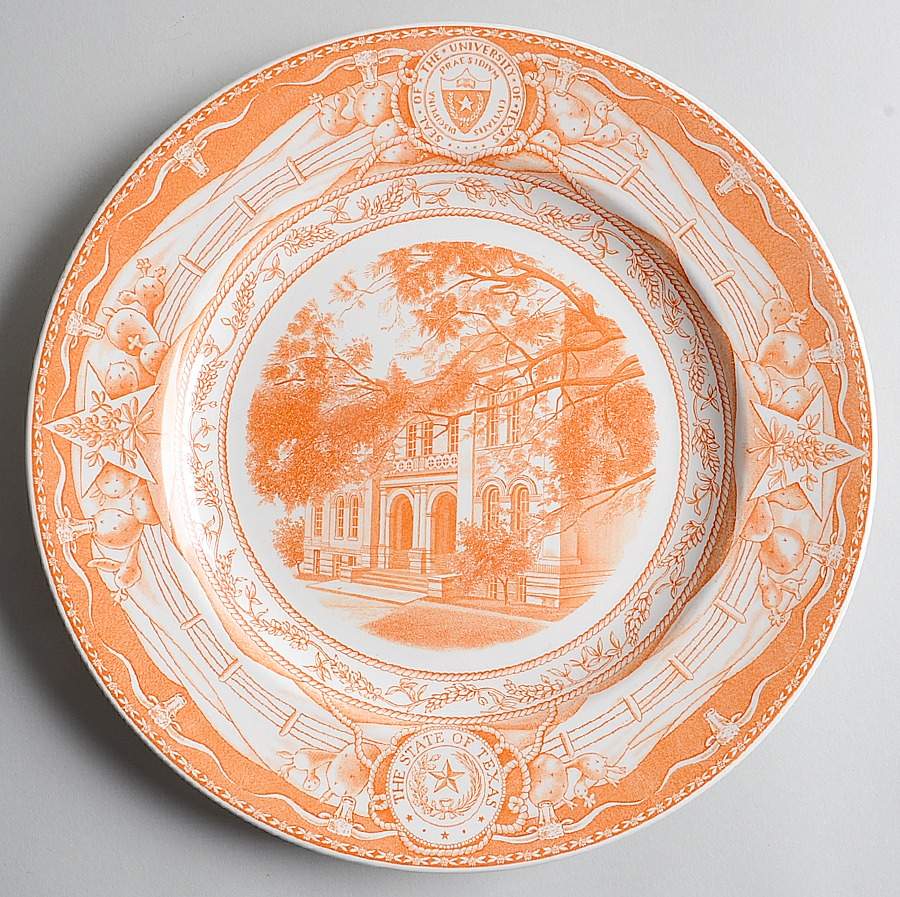 University of Texas Orange Dinner Plate by Wedgwood-1