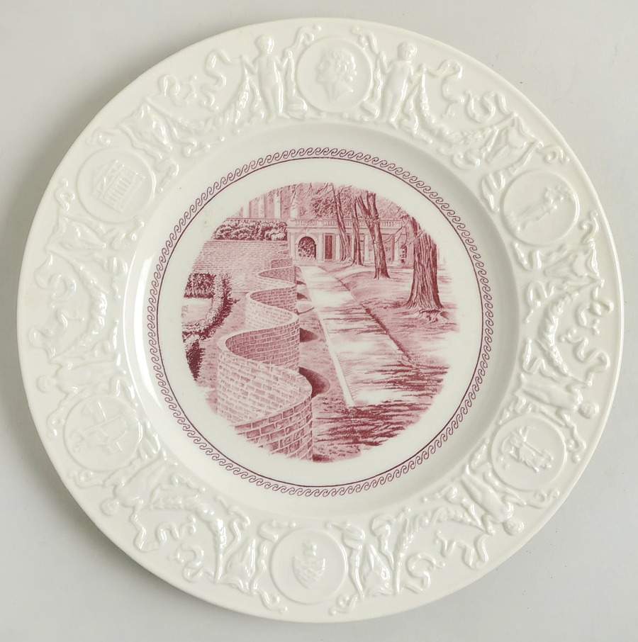 University of Virginia Pink Dinner Plate by Wedgwood-1
