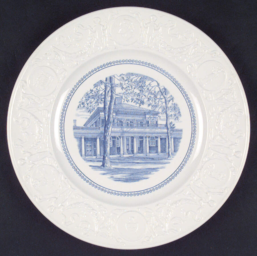 University of Virginia Blue Dinner Plate by Wedgwood-1