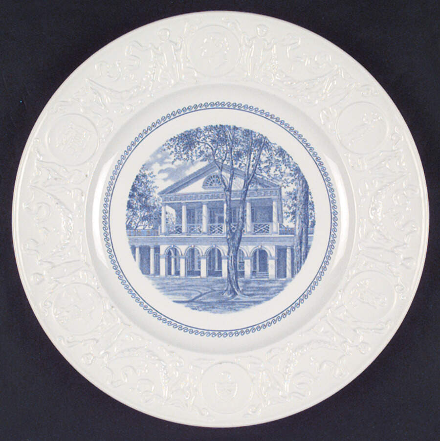 University of Virginia Blue Dinner Plate by Wedgwood-1