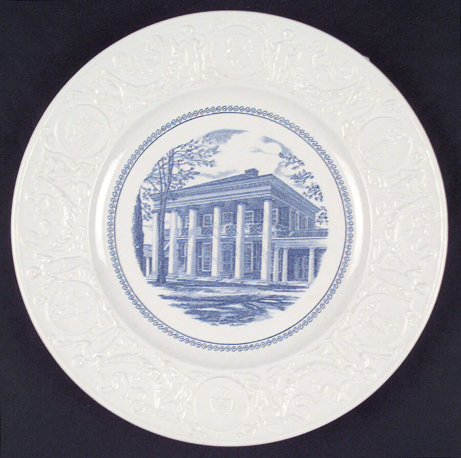 University of Virginia Blue Dinner Plate by Wedgwood-1