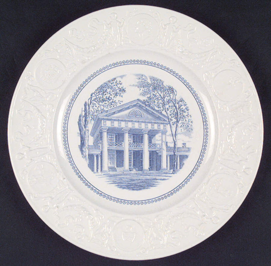 University of Virginia Blue Dinner Plate by Wedgwood-1