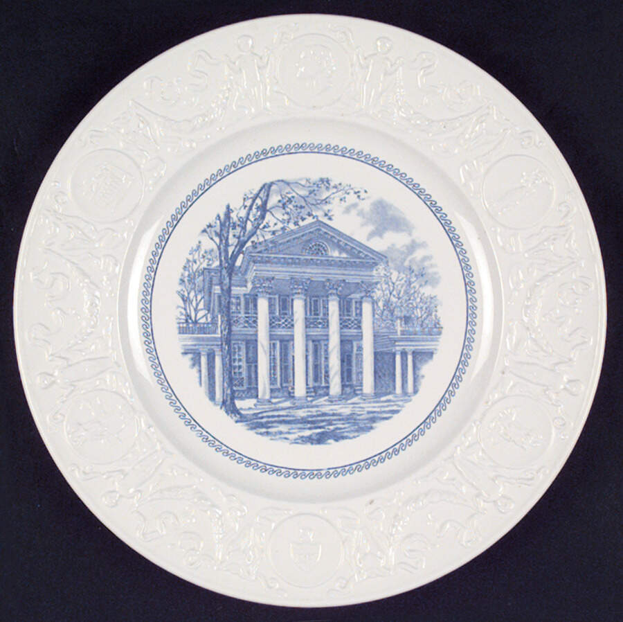 University of Virginia Blue Dinner Plate by Wedgwood-1