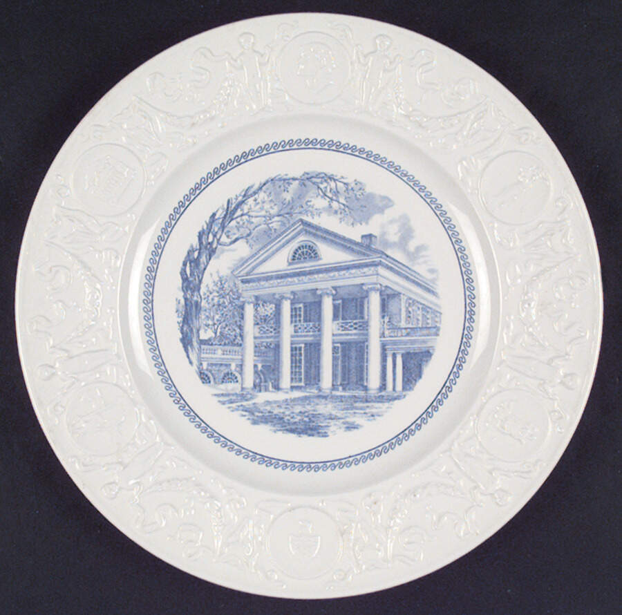 University of Virginia Blue Dinner Plate by Wedgwood-1