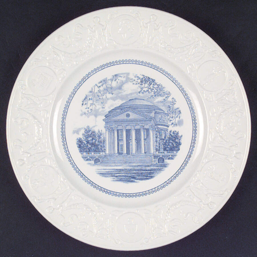 University of Virginia Blue Dinner Plate by Wedgwood-1