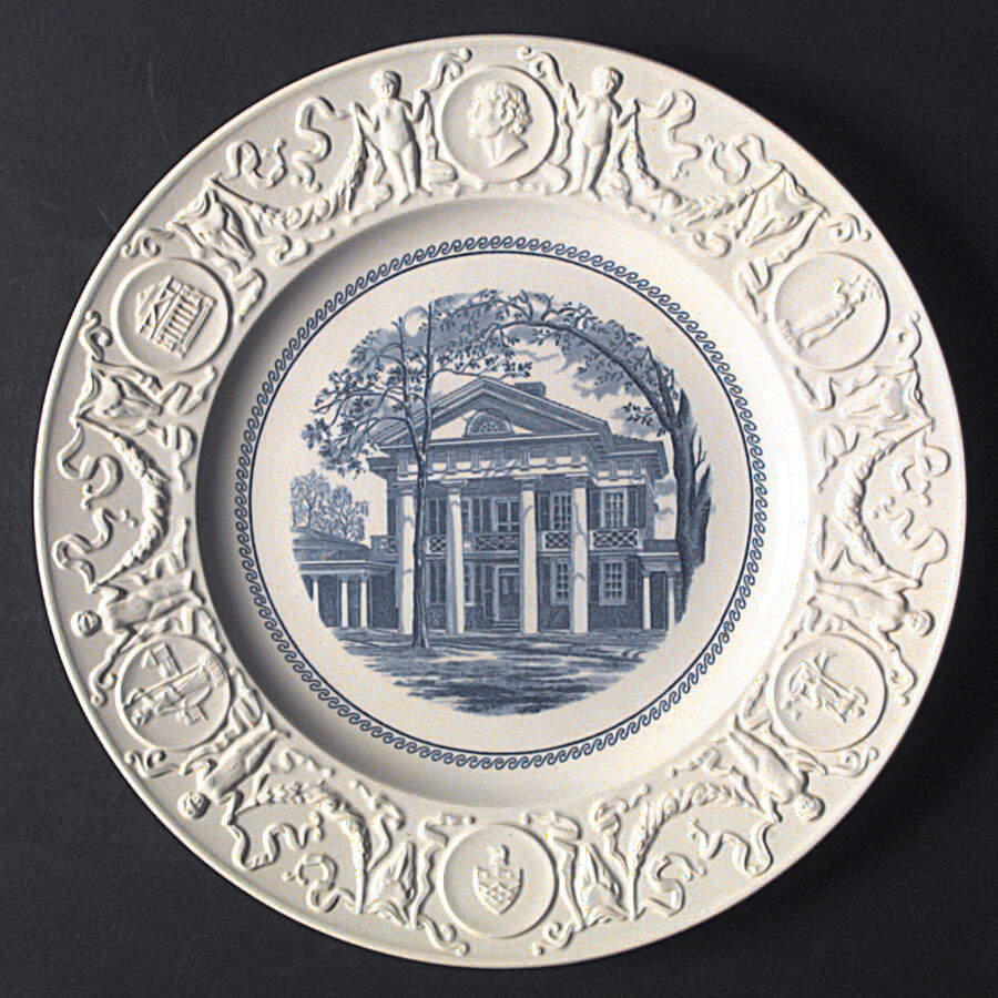 University of Virginia Blue Dinner Plate by Wedgwood-1