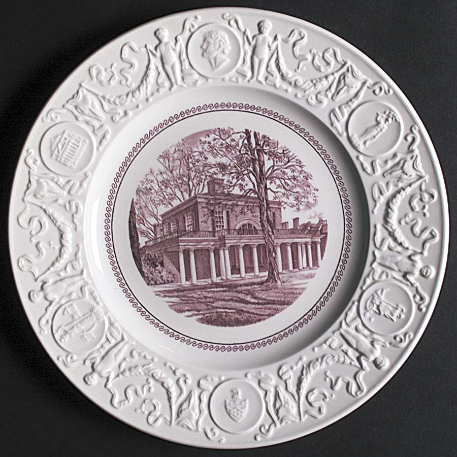 University of Virginia Mulberry Dinner Plate by Wedgwood-1