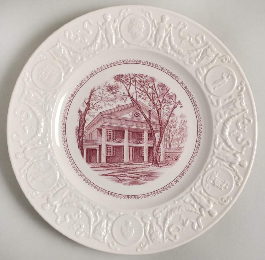 University of Virginia Mulberry Dinner Plate by Wedgwood-1