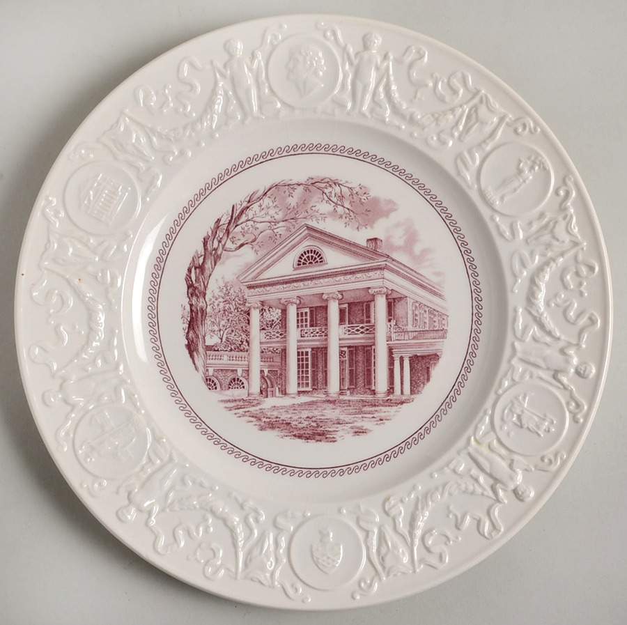 University of Virginia Mulberry Dinner Plate by Wedgwood-1