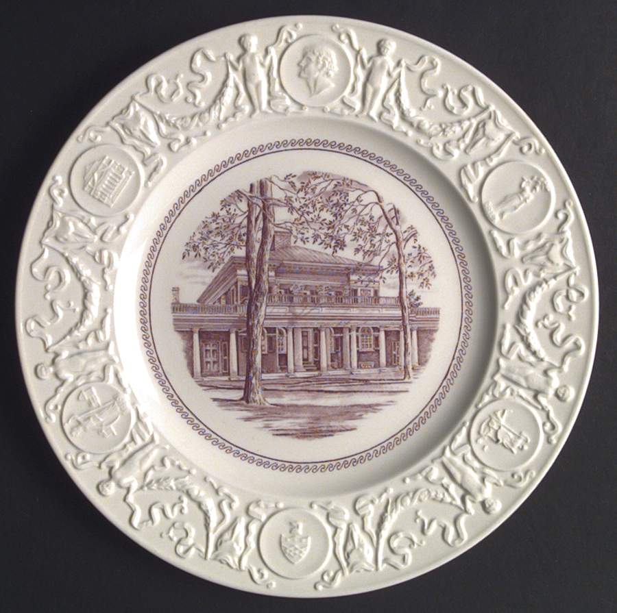 University of Virginia Mulberry Dinner Plate by Wedgwood-1