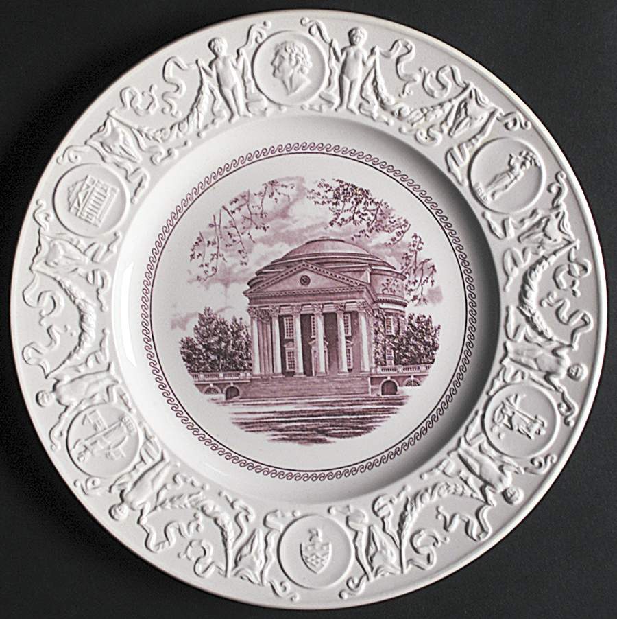 University of Virginia Mulberry Dinner Plate by Wedgwood-1