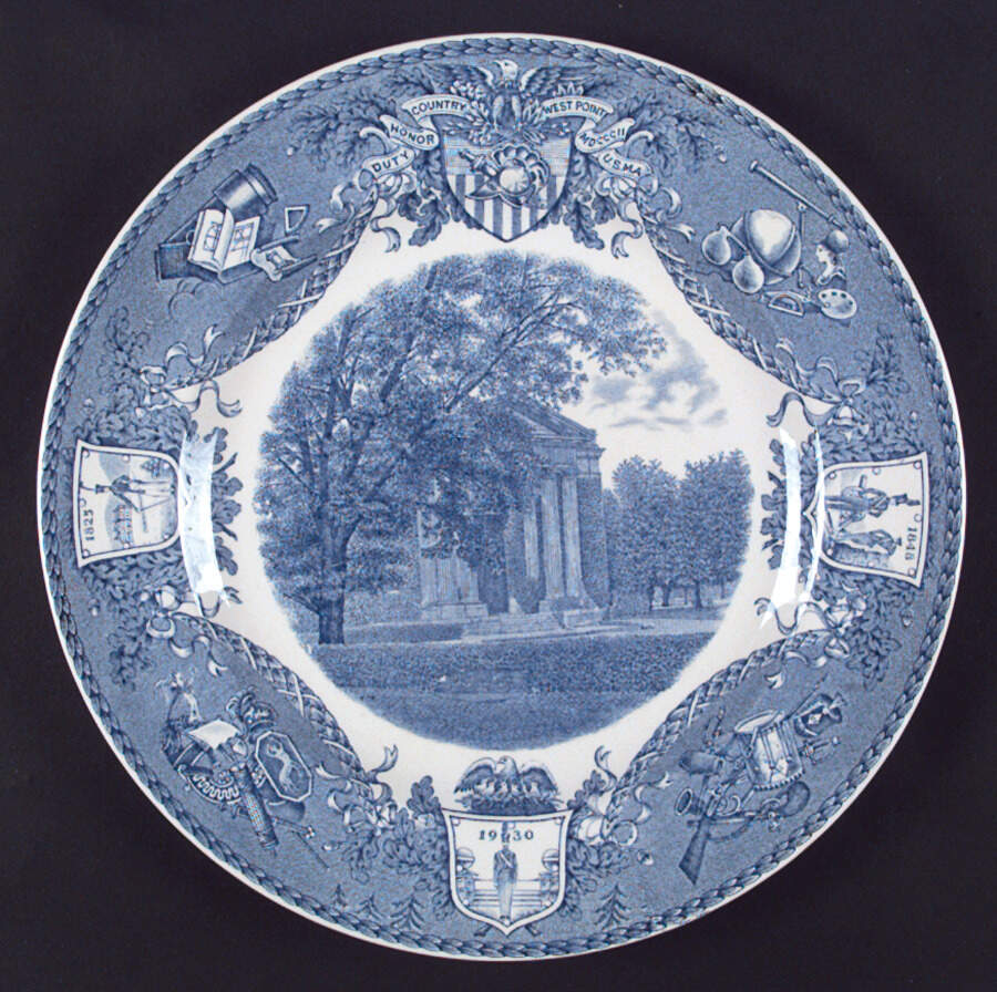 United States Military Academy Blue Dinner Plate by Wedgwood-1