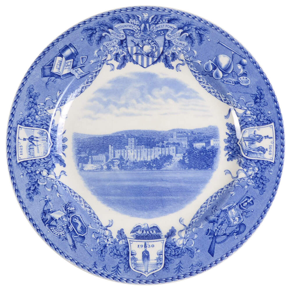 United States Military Academy Blue Dinner Plate by Wedgwood-1