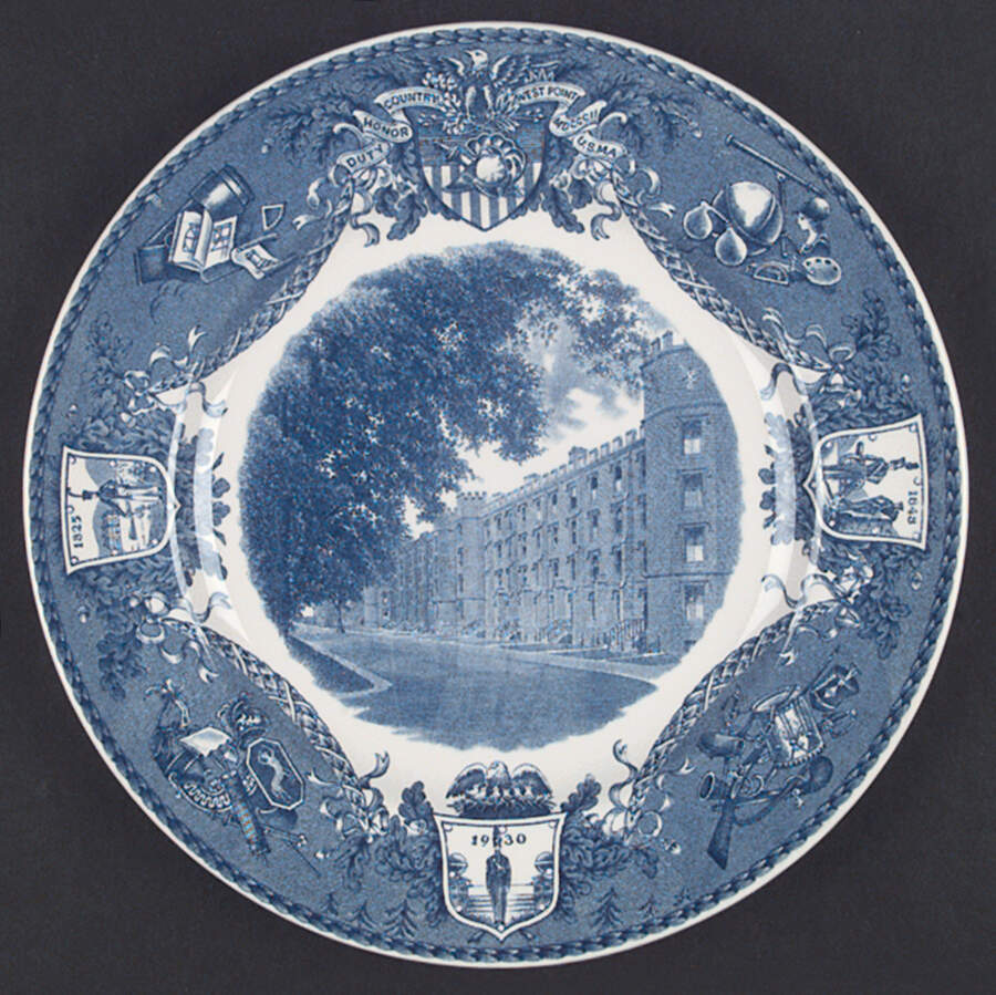 United States Military Academy Blue Dinner Plate by Wedgwood-1