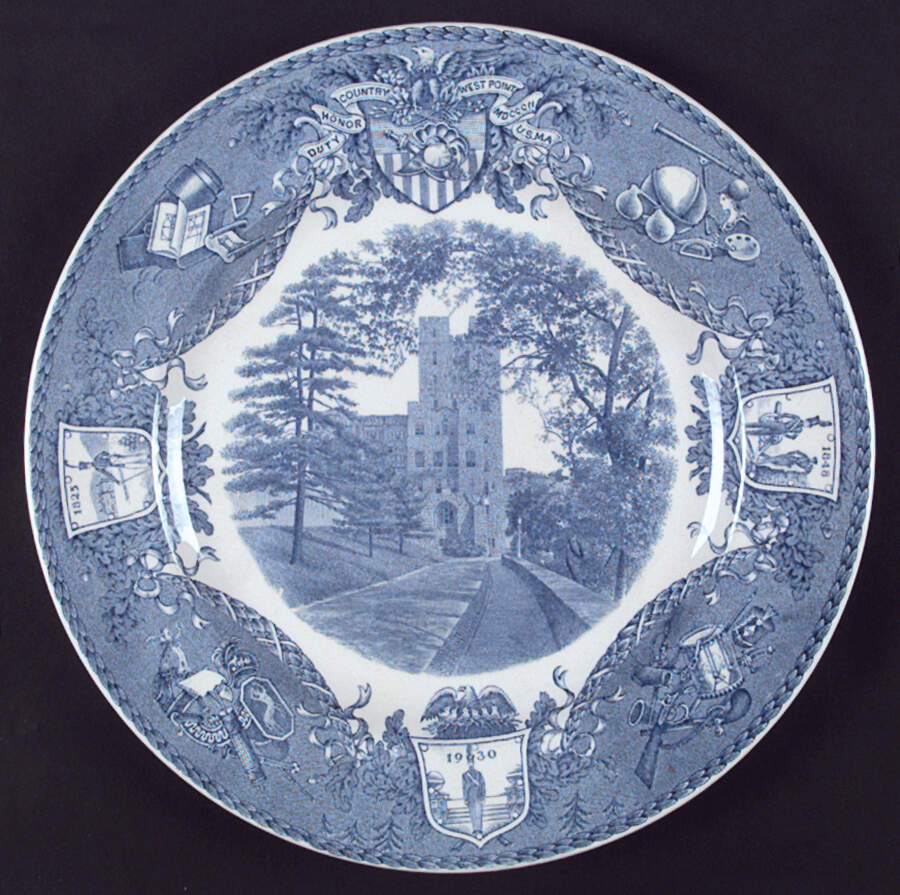 United States Military Academy Blue Dinner Plate by Wedgwood-1