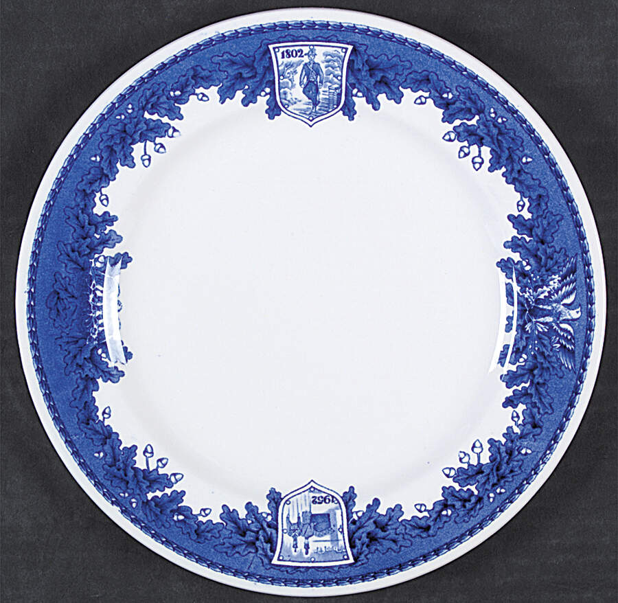 United States Military Academy Blue Luncheon Plate by Wedgwood-1