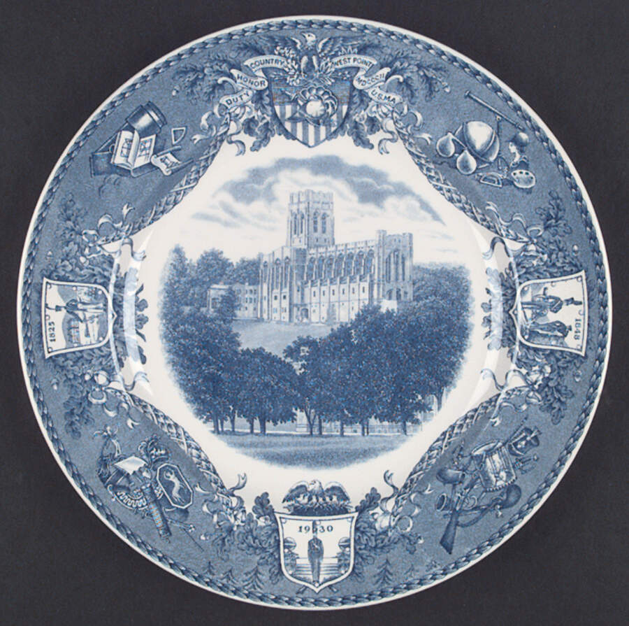United States Military Academy Blue Dinner Plate by Wedgwood-1