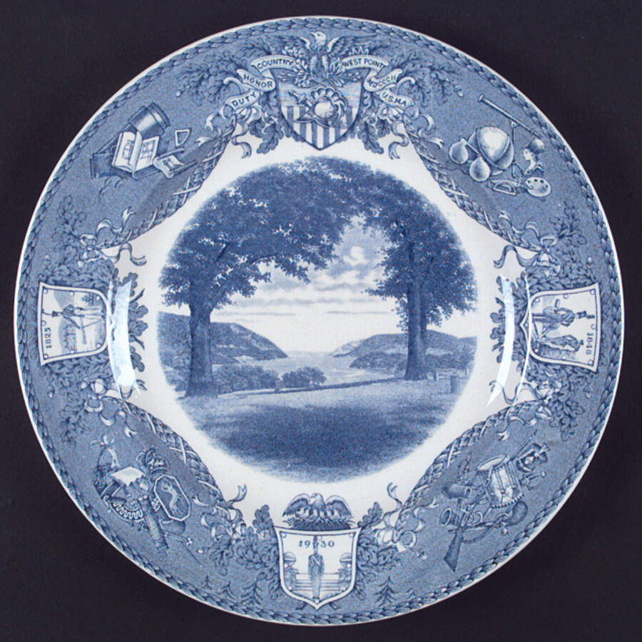 United States Military Academy Blue Dinner Plate by Wedgwood-1