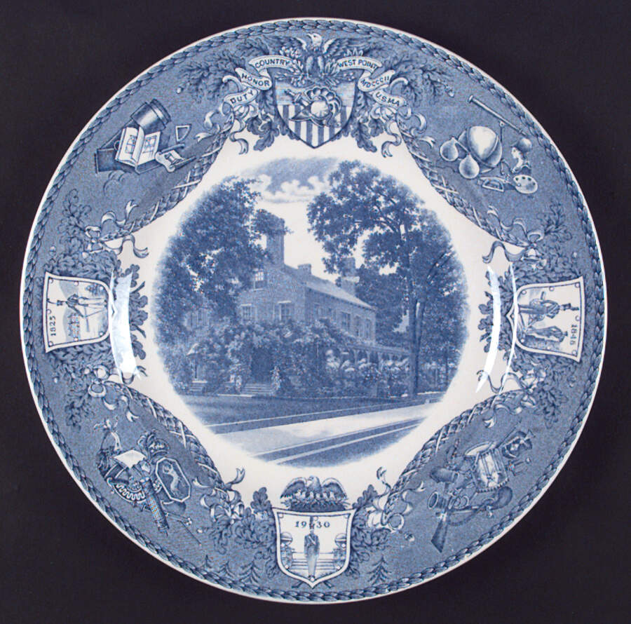 United States Military Academy Blue Dinner Plate by Wedgwood-1