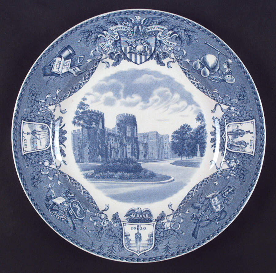 United States Military Academy Blue Dinner Plate by Wedgwood-1