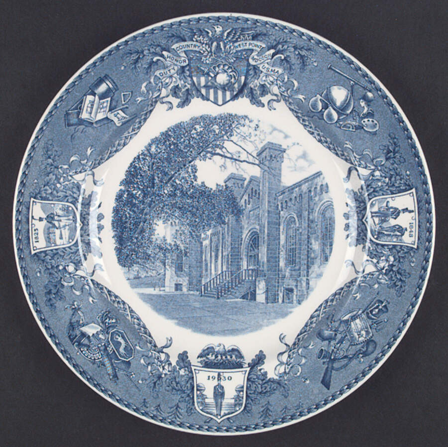 United States Military Academy Blue Dinner Plate by Wedgwood-1