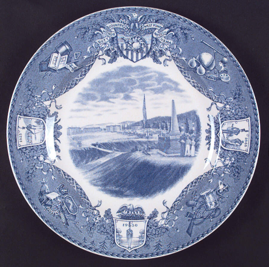United States Military Academy Blue Dinner Plate by Wedgwood-1
