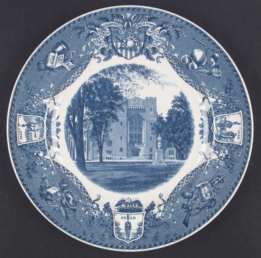 United States Military Academy Blue Dinner Plate by Wedgwood-1