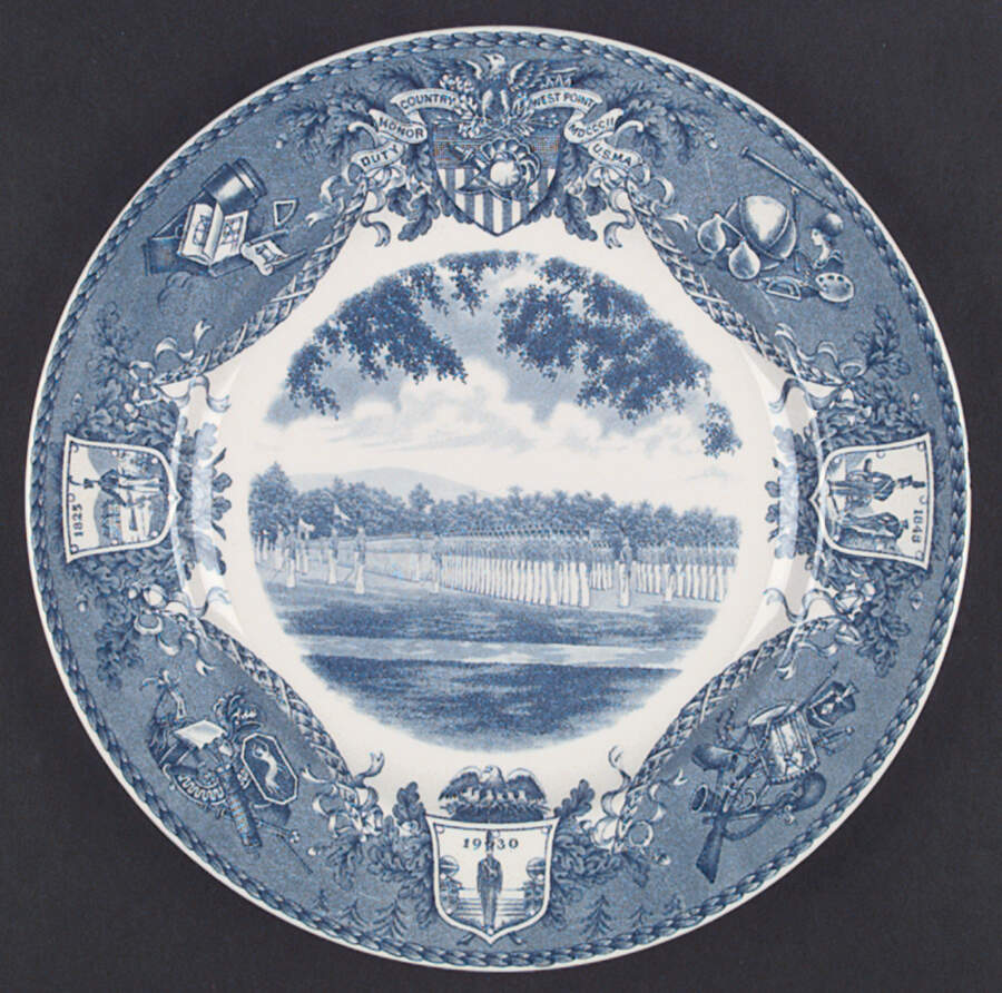 United States Military Academy Blue Dinner Plate by Wedgwood-1