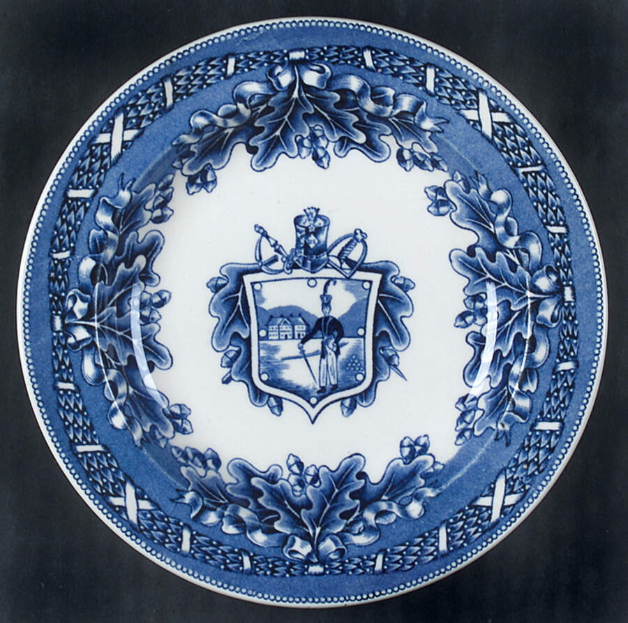 United States Military Academy Blue Bread & Butter Plate by Wedgwood-1
