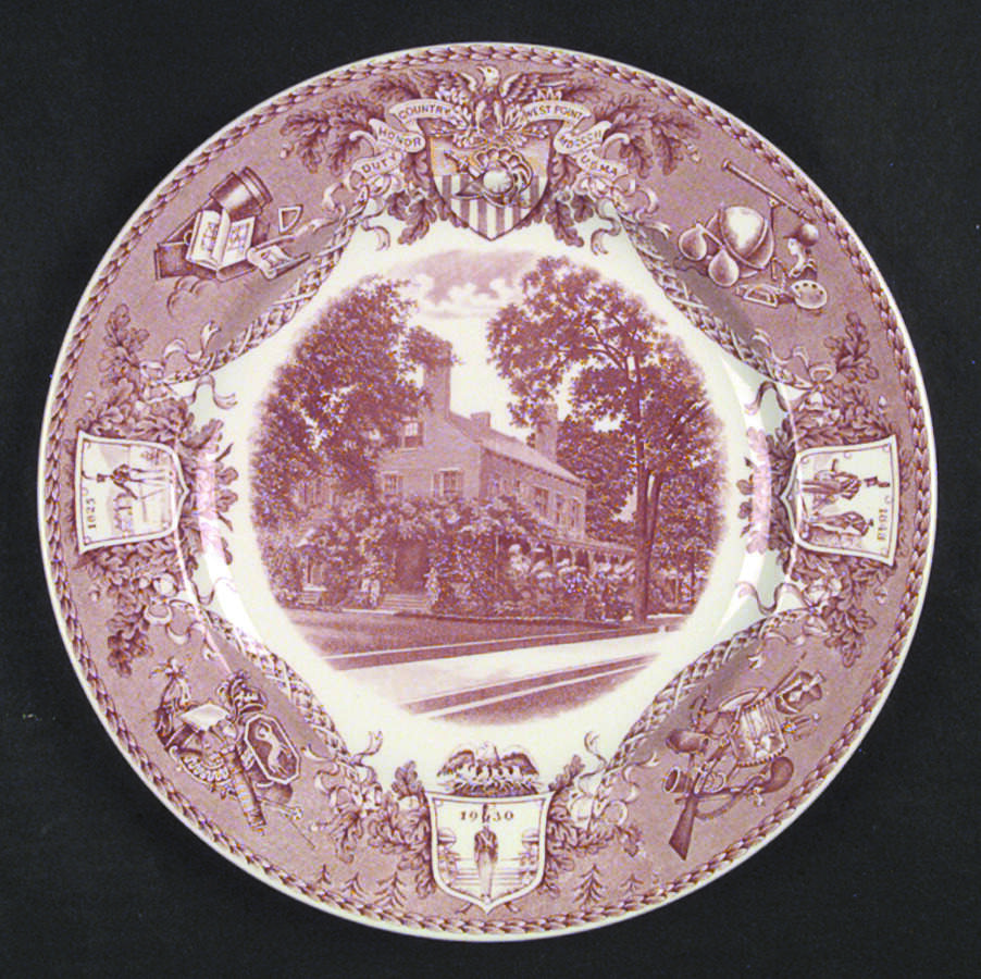 United States Military Academy Red Dinner Plate by Wedgwood-1
