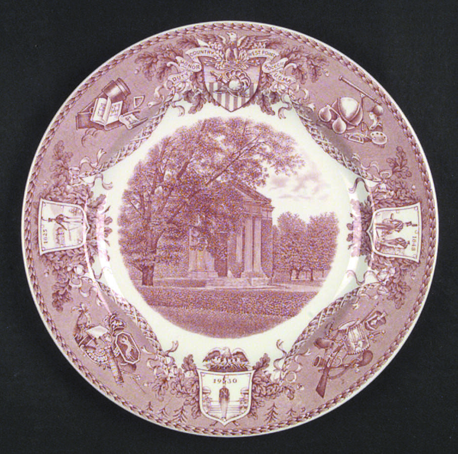 United States Military Academy Red Dinner Plate by Wedgwood-1