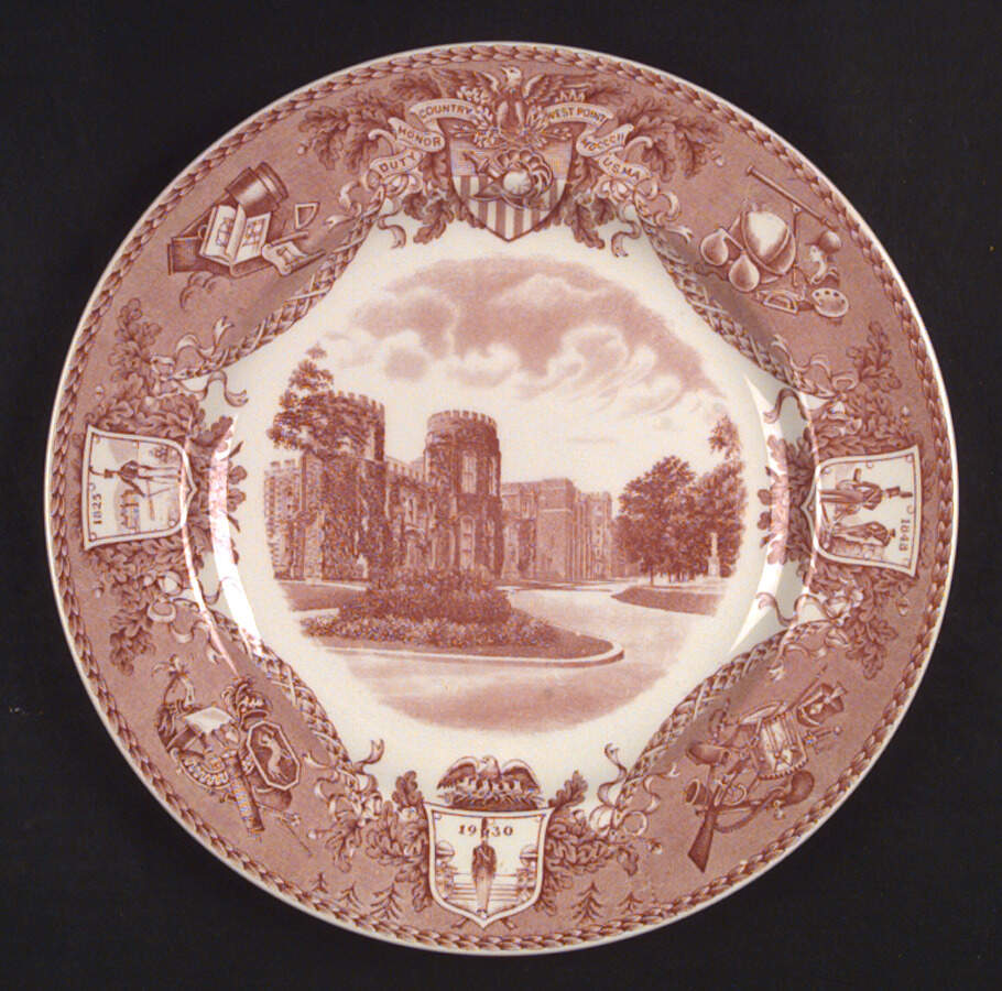 United States Military Academy Red Dinner Plate by Wedgwood-1
