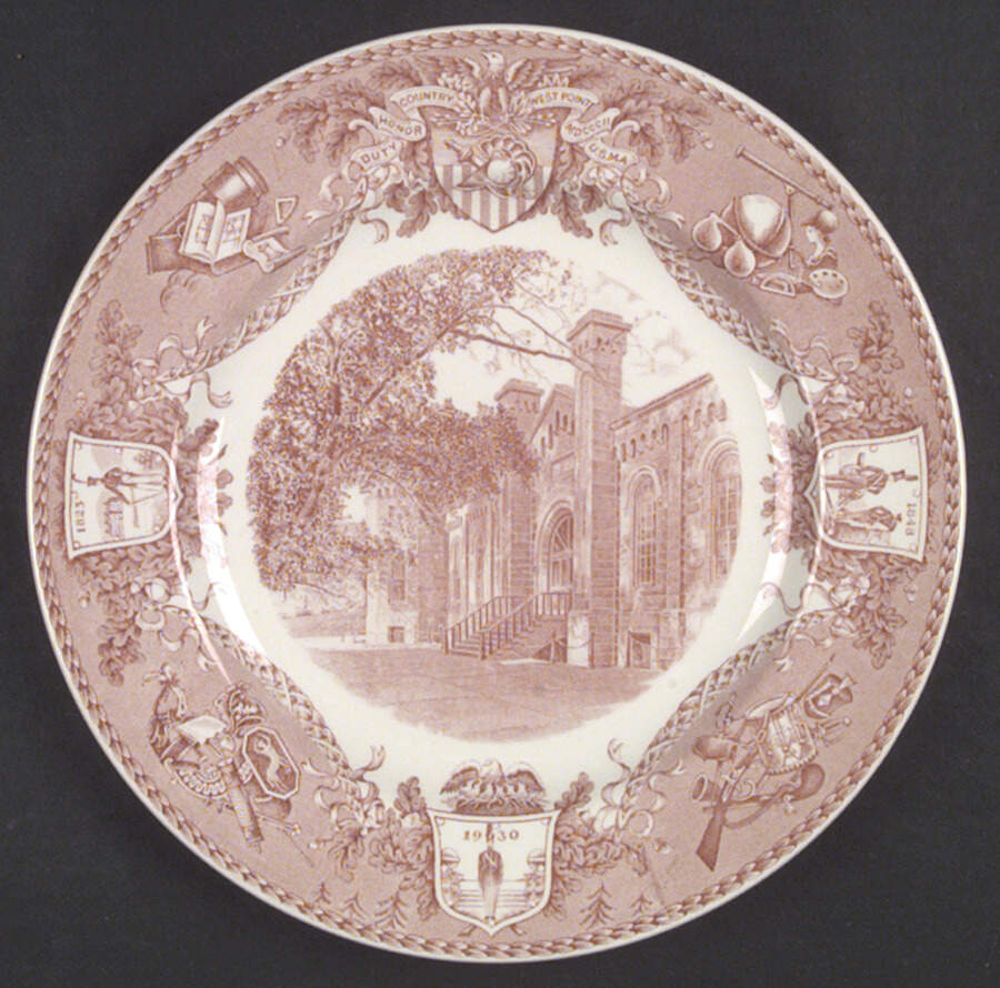 United States Military Academy Red Dinner Plate by Wedgwood-1