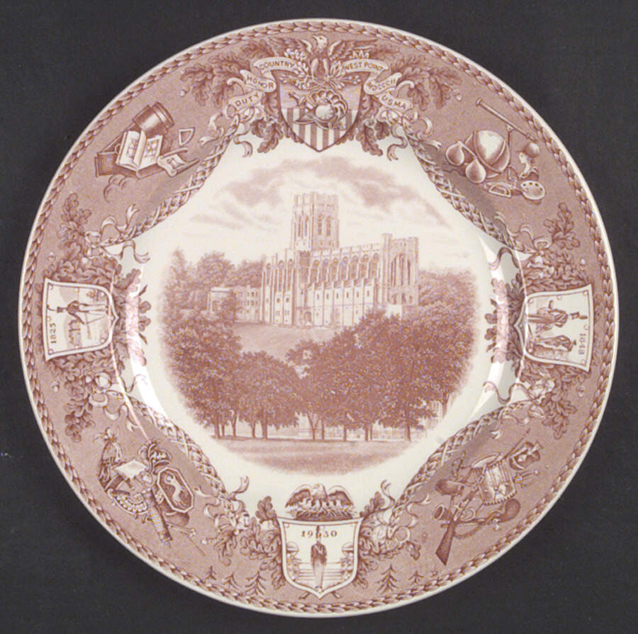 United States Military Academy Red Dinner Plate by Wedgwood-1