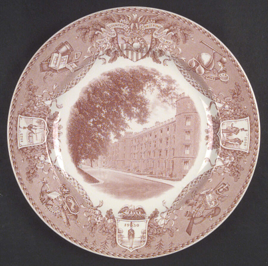 United States Military Academy Red Dinner Plate by Wedgwood-1