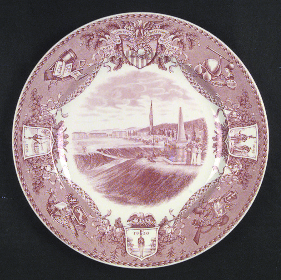 United States Military Academy Red Dinner Plate by Wedgwood-1