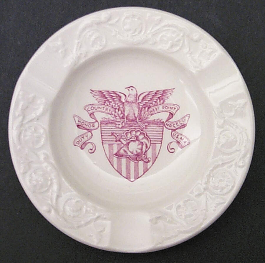 United States Military Academy Red Small Ashtray by Wedgwood-1