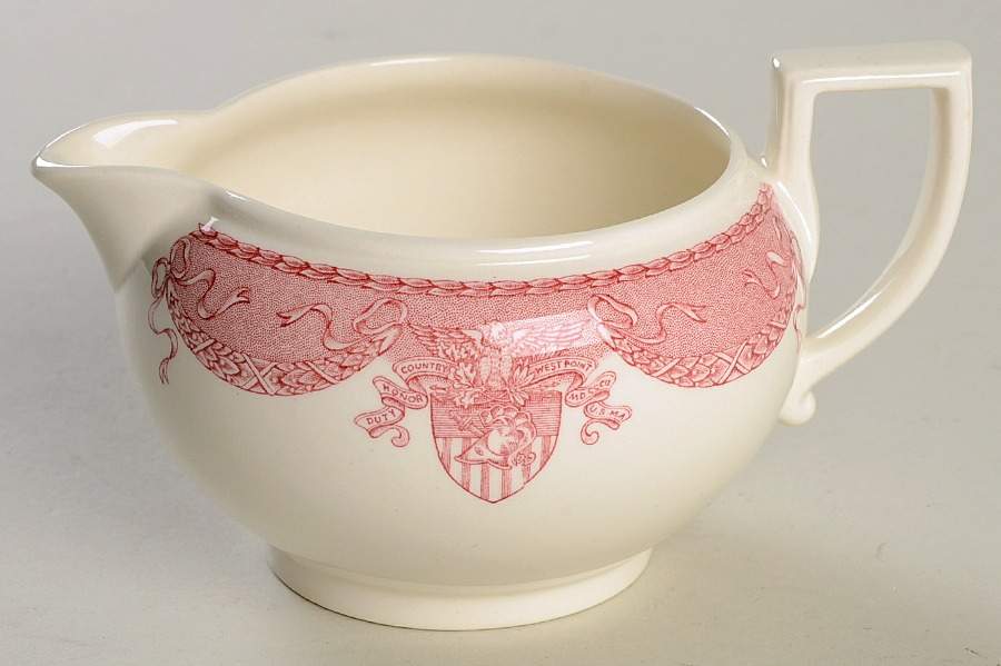 United States Military Academy Red Creamer by Wedgwood-1