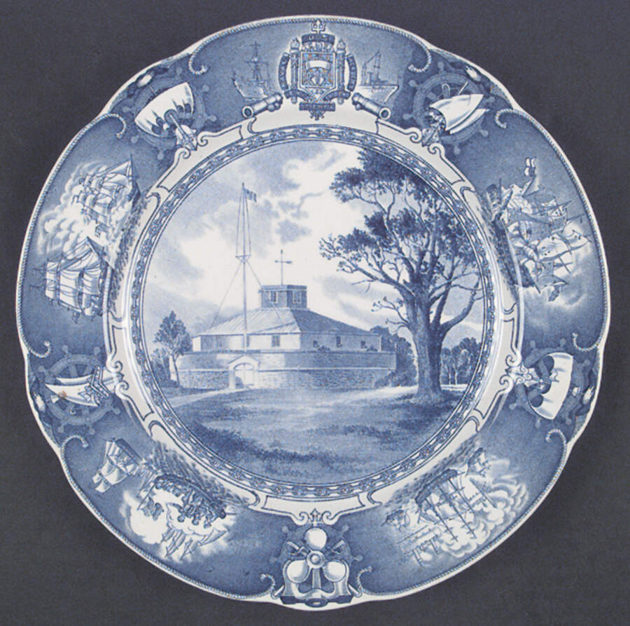 United States Naval Academy Blue (Scallop) Dinner Plate by Wedgwood-1