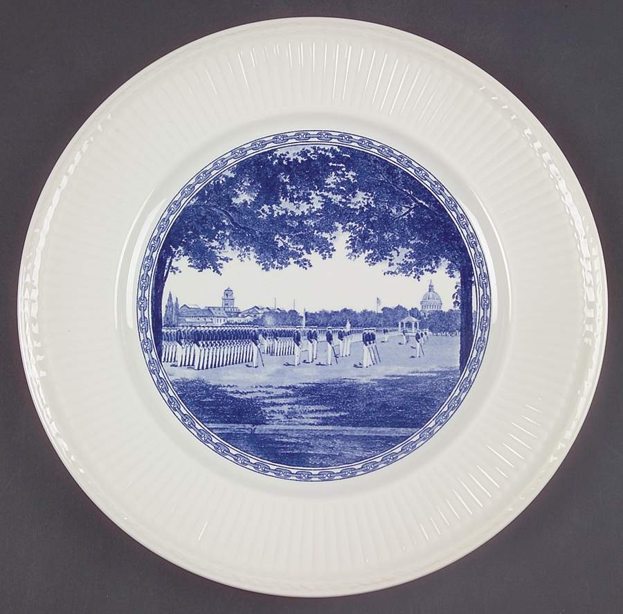United States Naval Academy Blue (Edme) Dinner Plate by Wedgwood-1