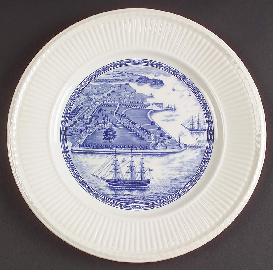United States Naval Academy Blue (Edme) Dinner Plate by Wedgwood-1
