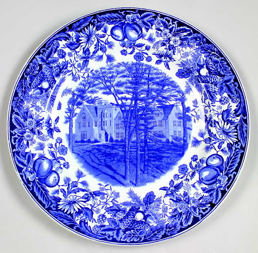 Vassar College Blue Dinner Plate by Wedgwood-1