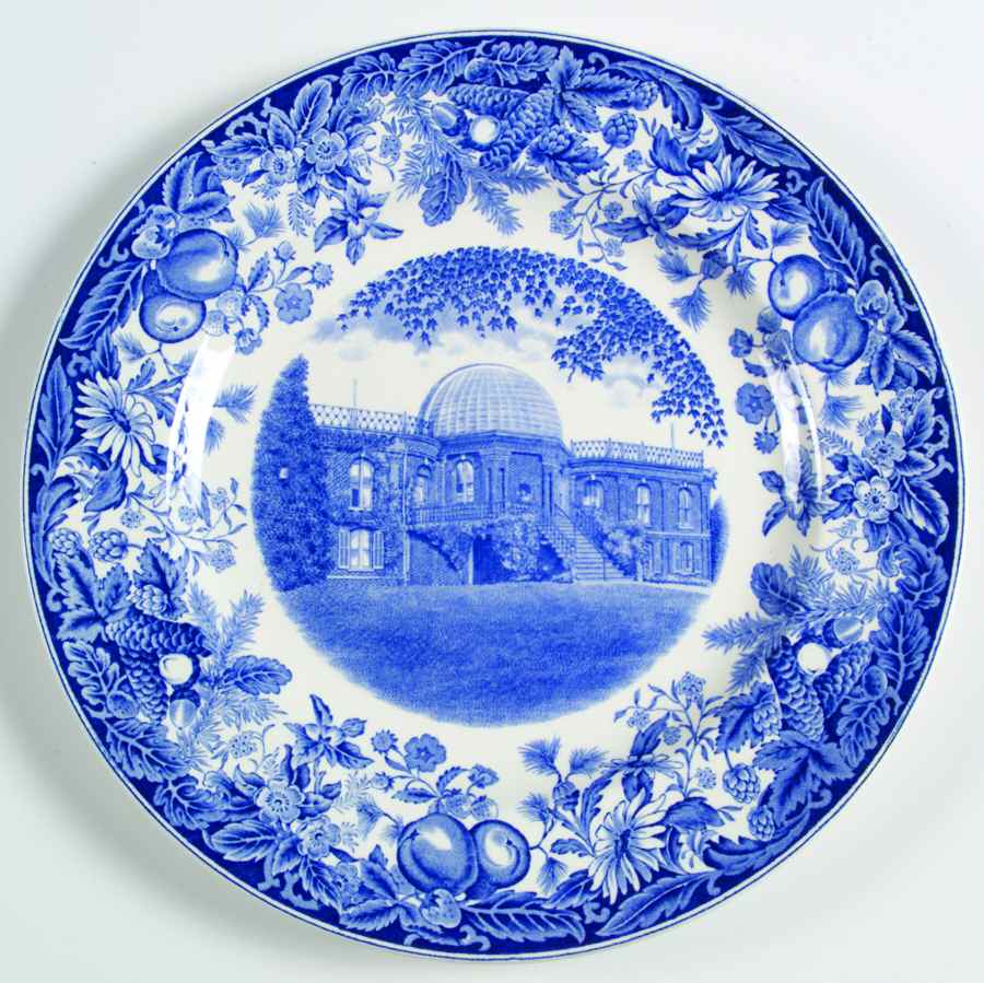 Vassar College Blue Dinner Plate by Wedgwood-1