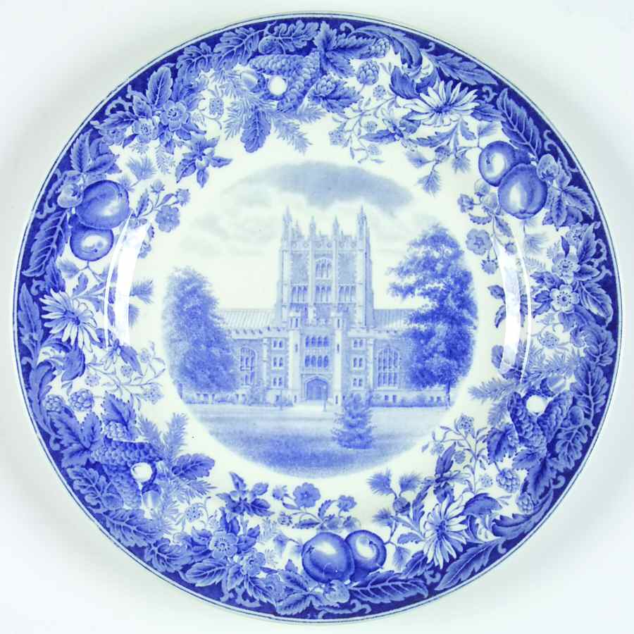 Vassar College Blue Dinner Plate by Wedgwood-1