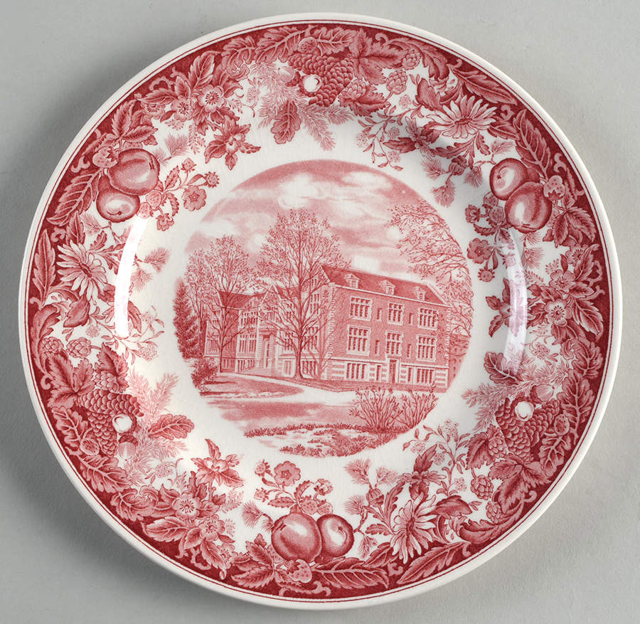Vassar College Pink Salad Plate by Wedgwood-1